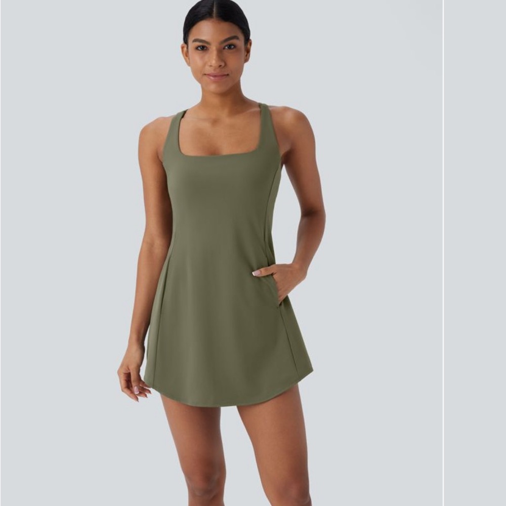 Halara | Softlyzero Plush Backless Crisscross Out… - image 1